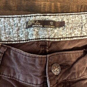 Prana brown corduroy  pants